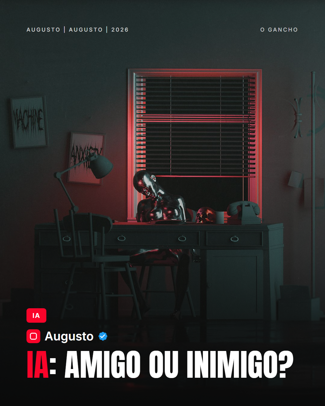 Capa de carrossel sobre inteligência artificial criada no Mythos